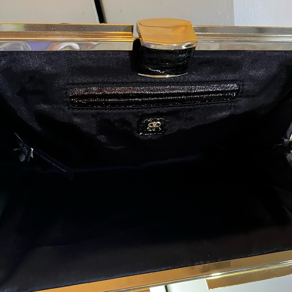 Banana Republic reddish brown to black ombré clutch. - Picture 4 of 8